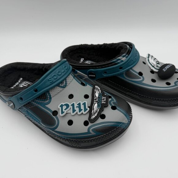Crocs NFL Philadelphia Eagles Classic Clog Gray Green Men’s 8 Women’s 10 main image 5